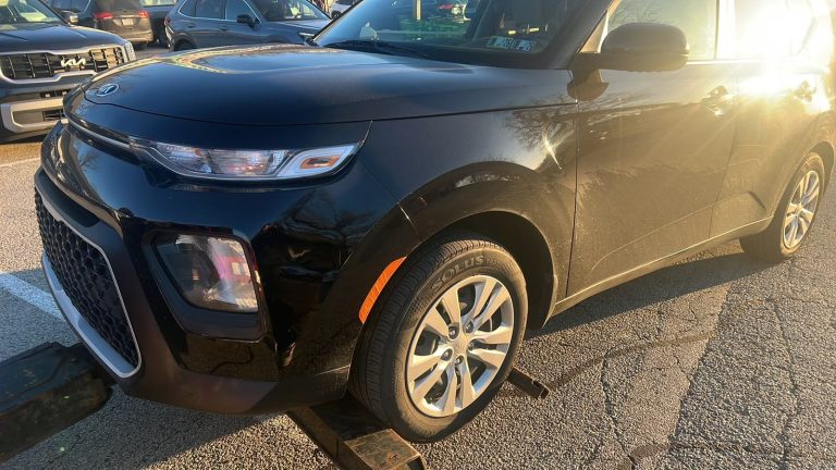 Kia Soul being towed by Blackhawks Towing in Chicago