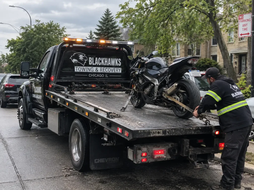 motorcycle-towing-chicago-blackhawks-towing